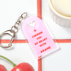 アクリルキーホルダー/タグ風