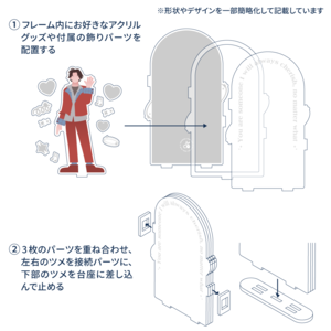 アクリルスタンドフレーム