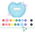 色を2色選んで